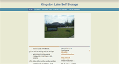 Desktop Screenshot of kingstonlakestorage.com